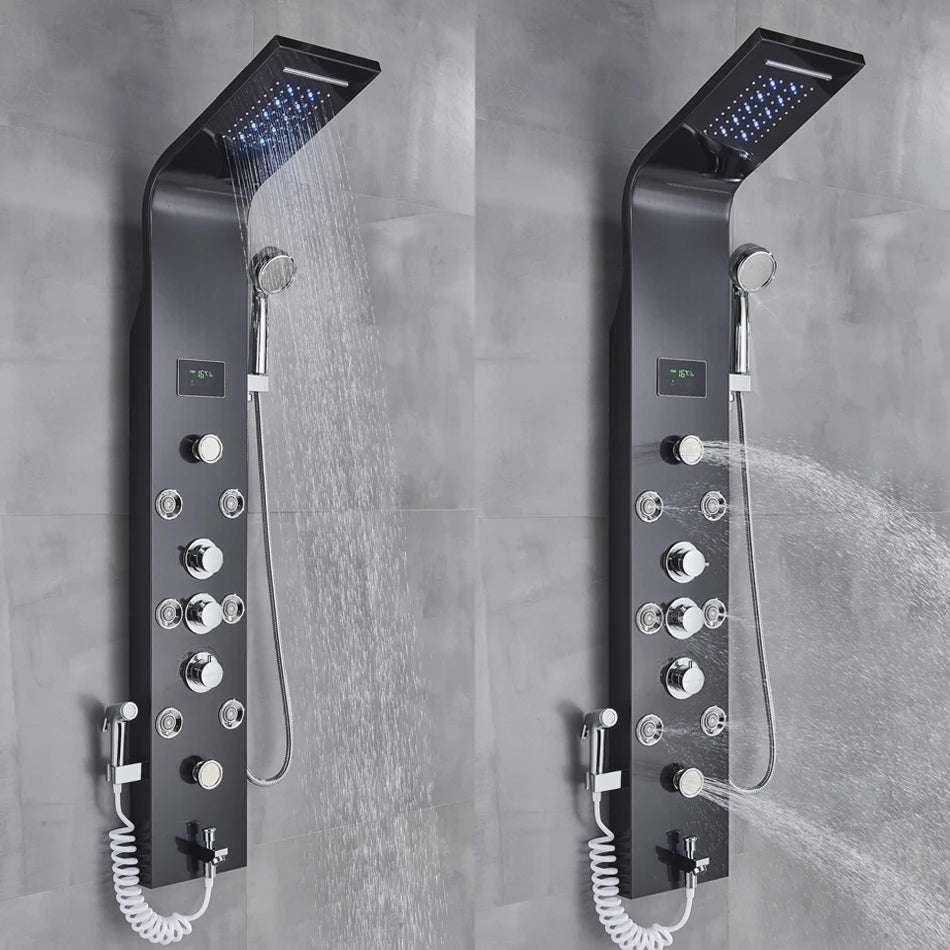 "Rainglow Luxe Shower Panel"
