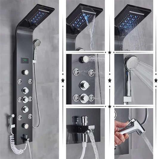 "Rainglow Luxe Shower Panel"