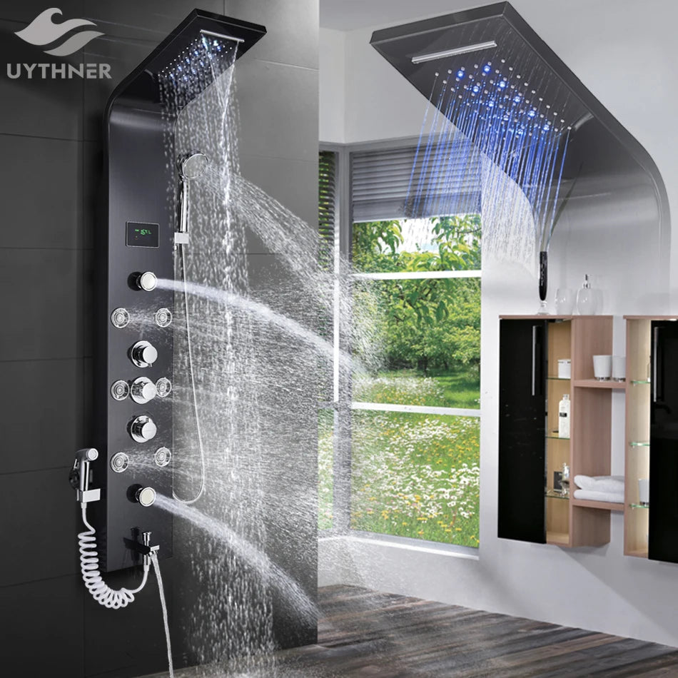 "Rainglow Luxe Shower Panel"