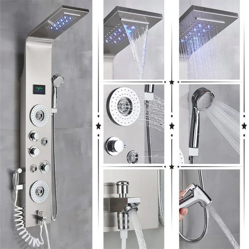 "Rainglow Luxe Shower Panel"