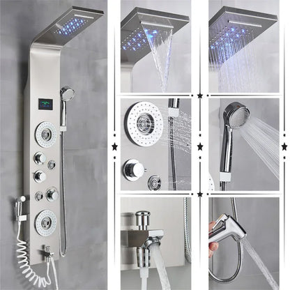 "Rainglow Luxe Shower Panel"