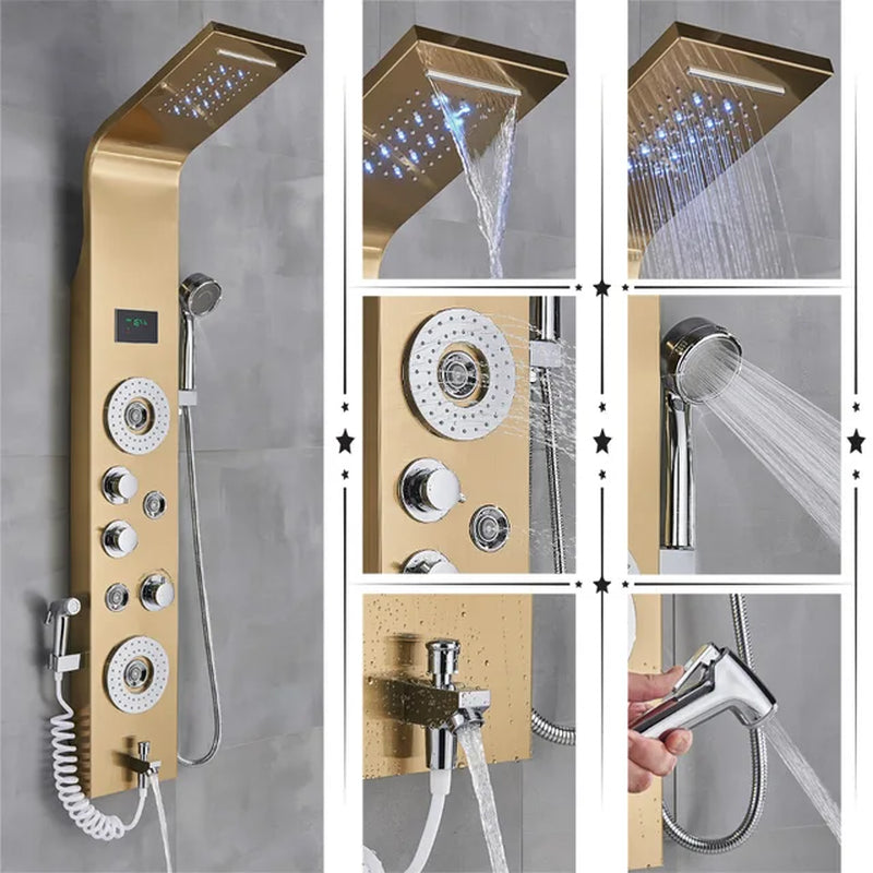 "Rainglow Luxe Shower Panel"