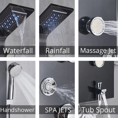 "Rainglow Luxe Shower Panel"