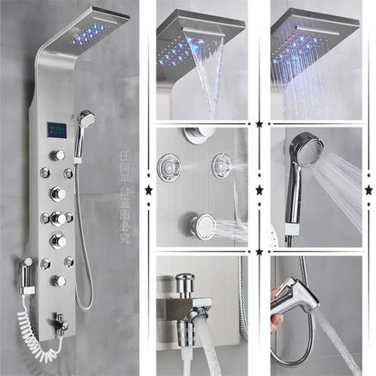 "Rainglow Luxe Shower Panel"
